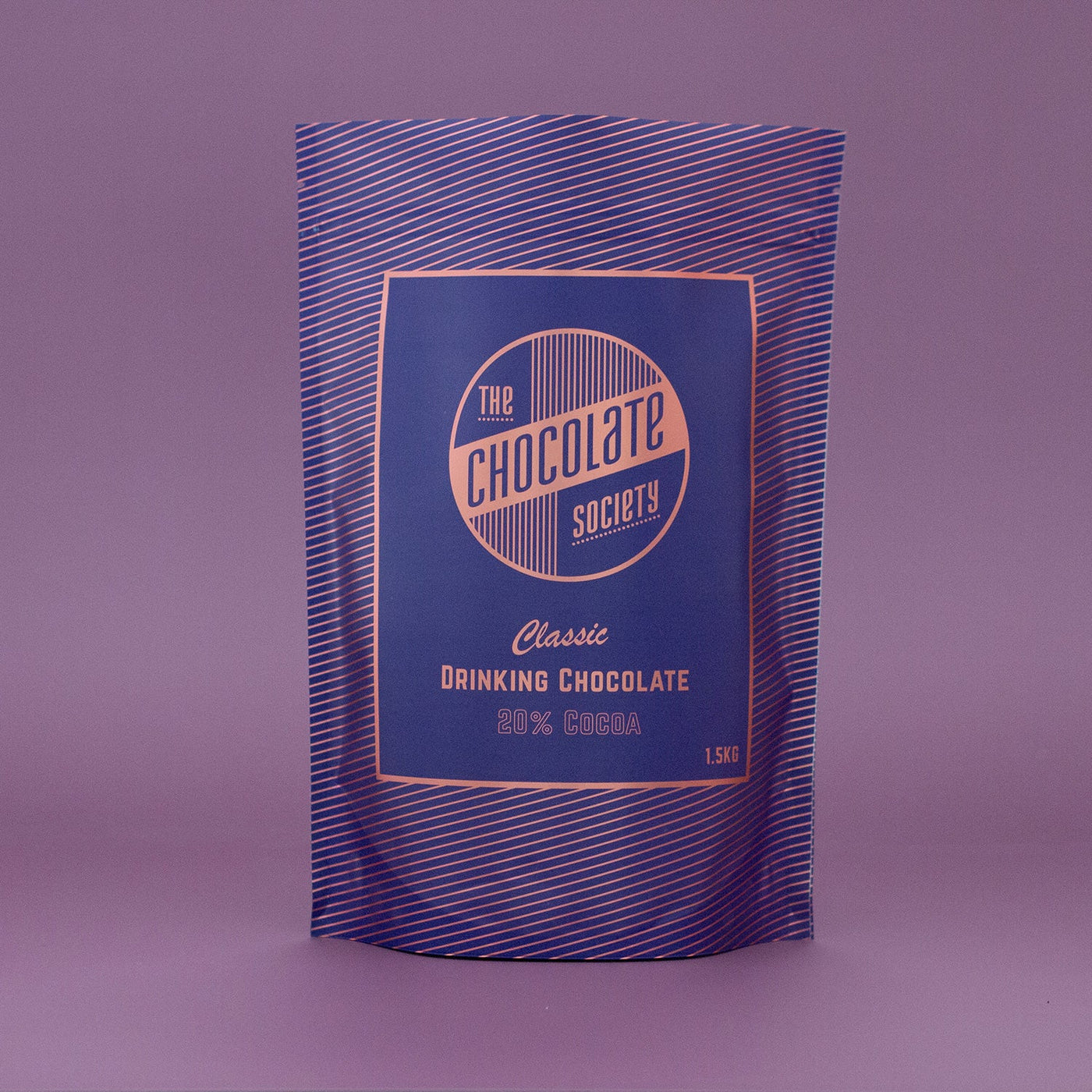 The Chocolate Society Classic Drinking Chocolate 20% Cocoa 1.5kg — smooth velvety organic cacao