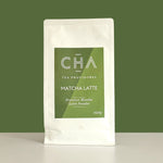 Matcha Latte Powder front — vibrant green, gluten free, dairy free, vegan