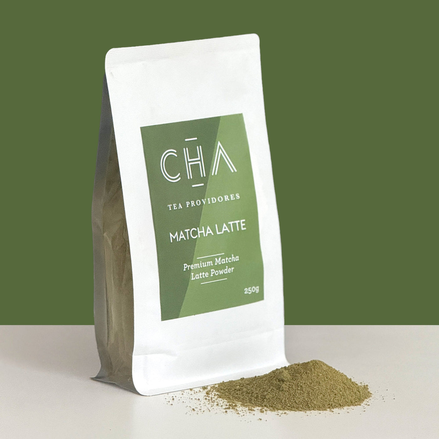 Matcha Green Latte Powder 250g — premium finely ground green tea, smooth and creamy