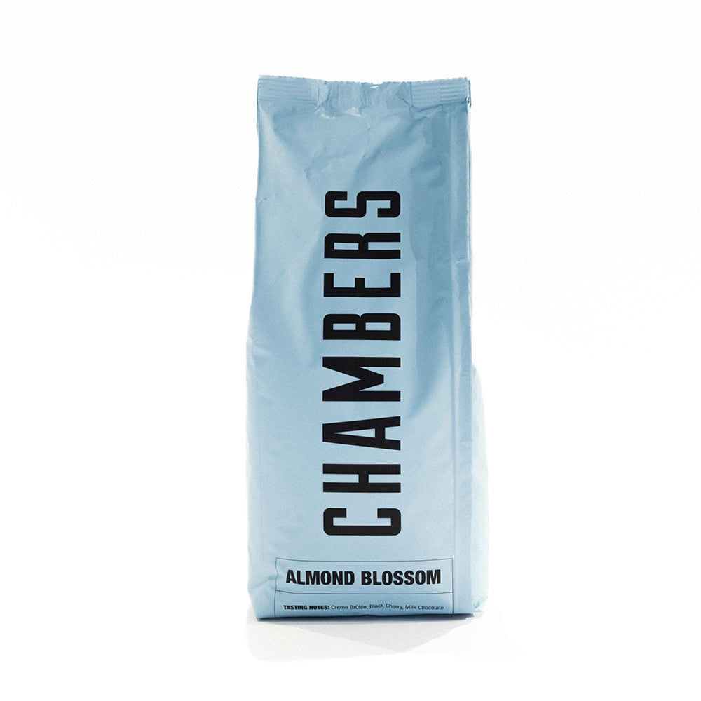 Almond Blossom coffee beans bag — Chambers Fine Coffee house espresso blend, Sydney