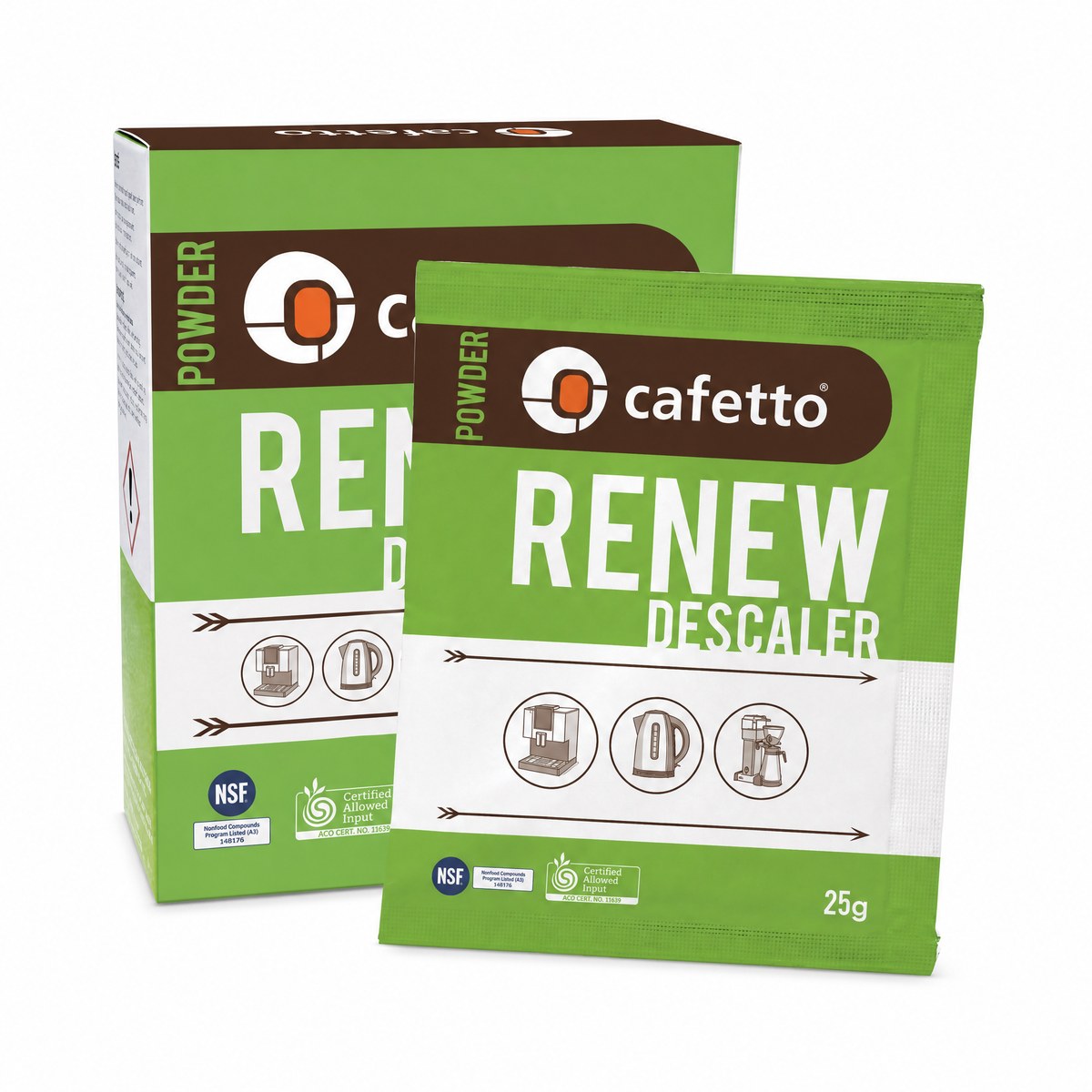 Cafetto Renew Descaler — 6 x 25g Sachets